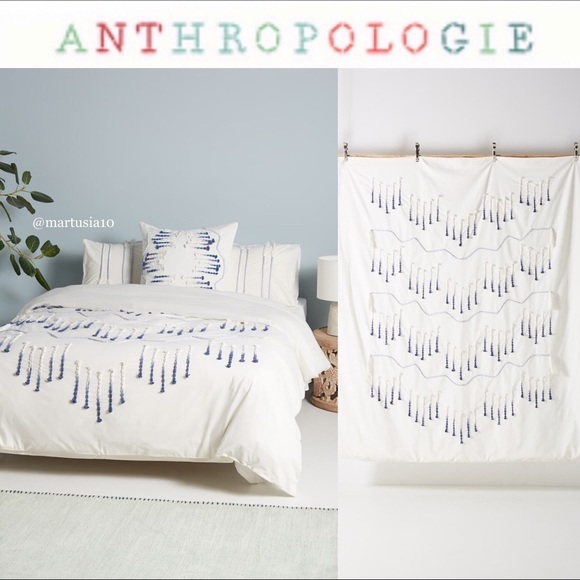 Anthropologie Bedding Home Queen Eula Duvet Cover Poshmark